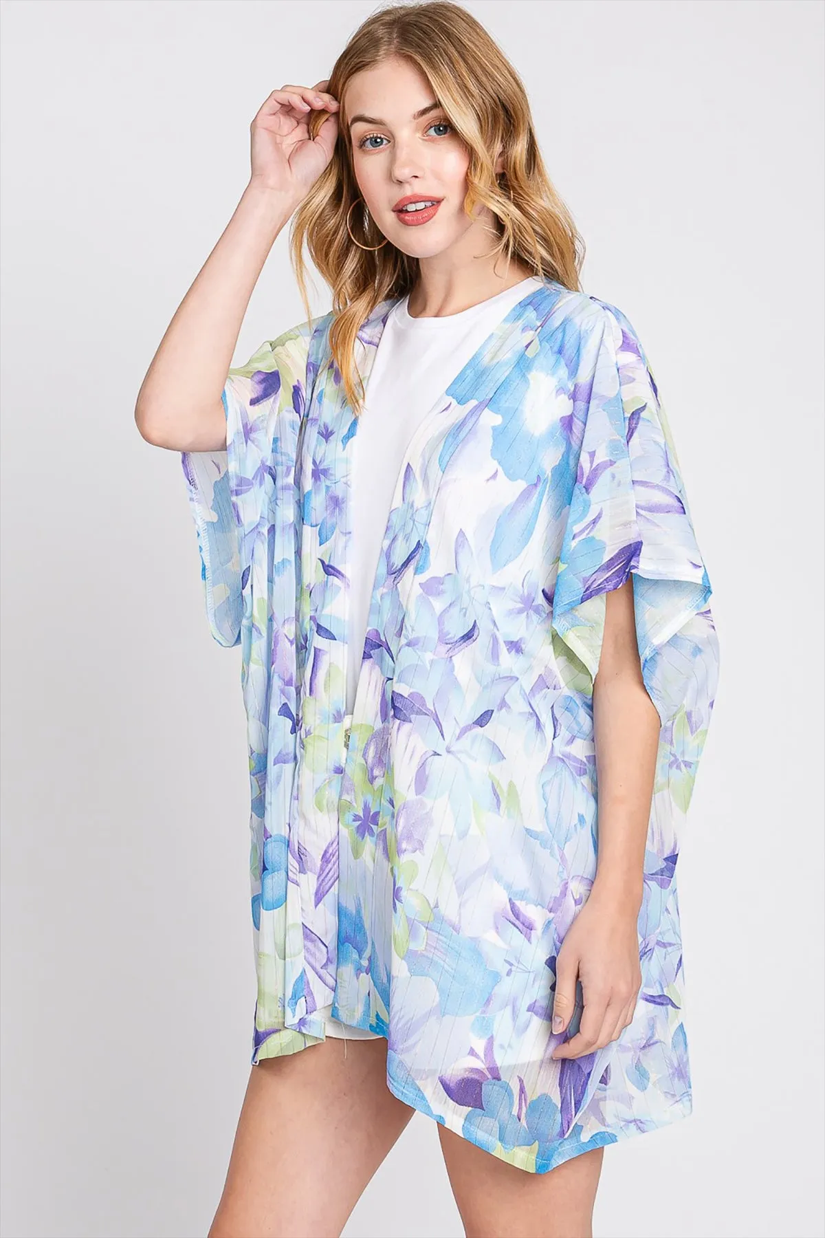 FLORAL PRINT COVER-UP