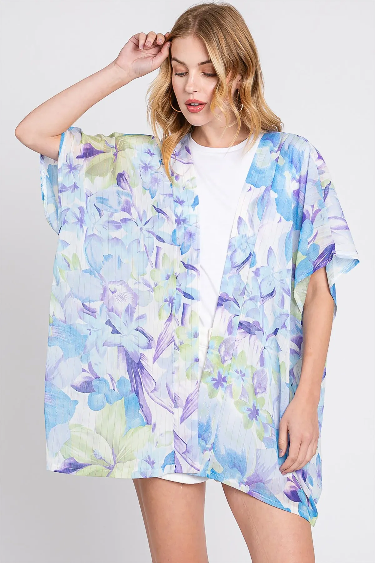 FLORAL PRINT COVER-UP