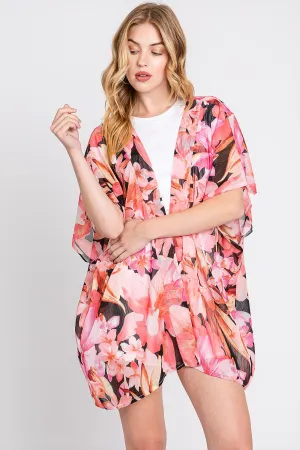 FLORAL PRINT COVER-UP
