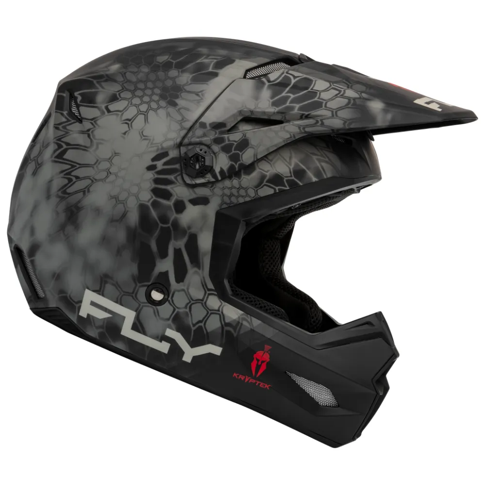 Fly Kinetic Kryptek S.E Matt Moss Grey/Black Helmet