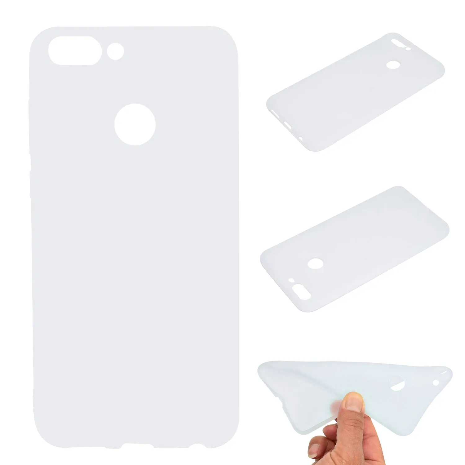 for HUAWEI Honor 9 lite Cute Candy Color Matte TPU Anti-scratch Non-slip Protective Cover Back Case dark pink