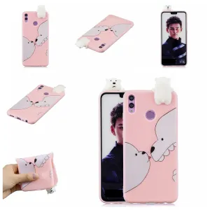 For Huawei Nova 3I 3D Cartoon Lovely Coloured Painted Soft TPU Back Cover Non-slip Shockproof Full Protective Case Big white bear
