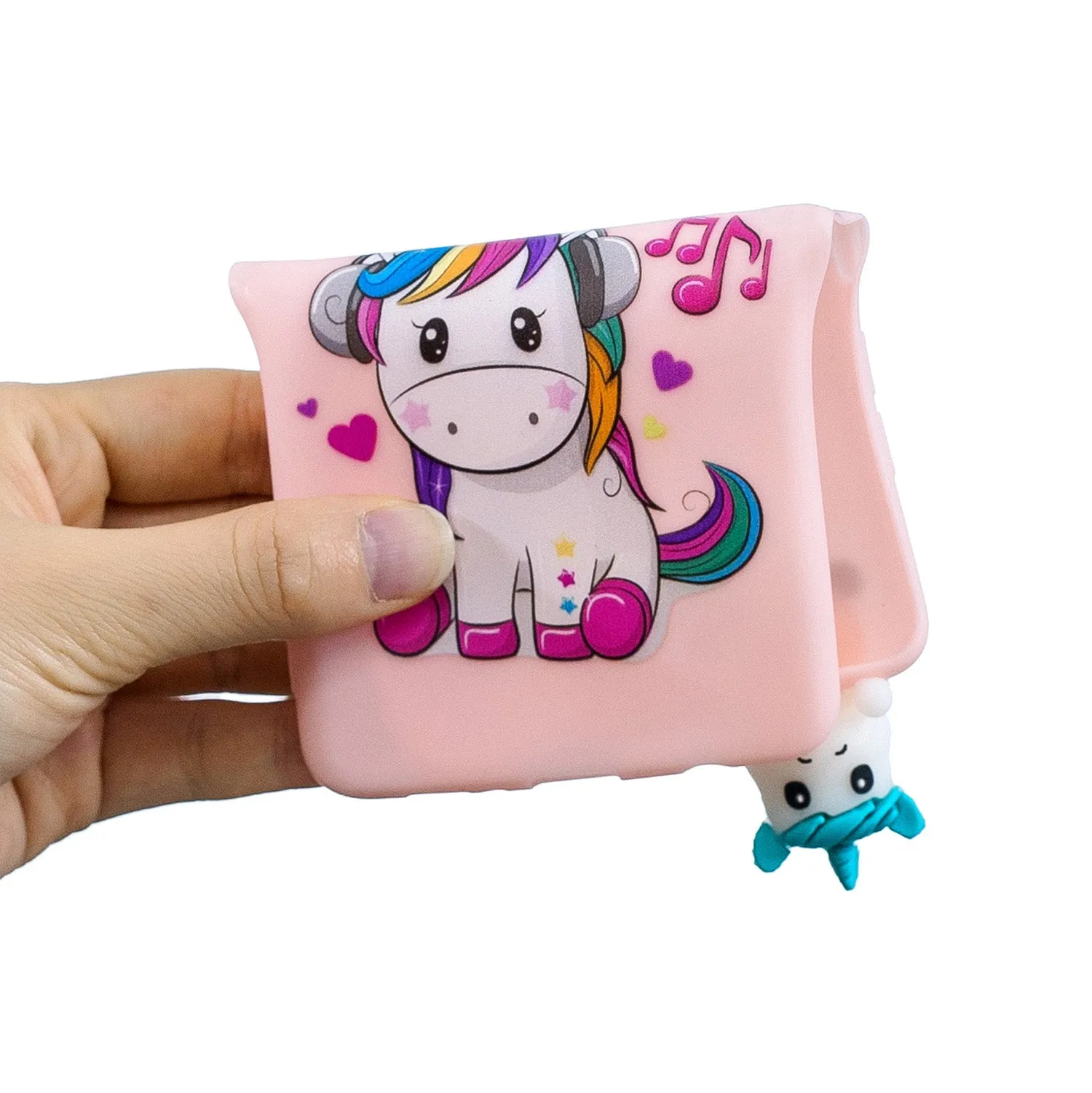 For Huawei Nova 3I 3D Cartoon Lovely Coloured Painted Soft TPU Back Cover Non-slip Shockproof Full Protective Case Music unicorn