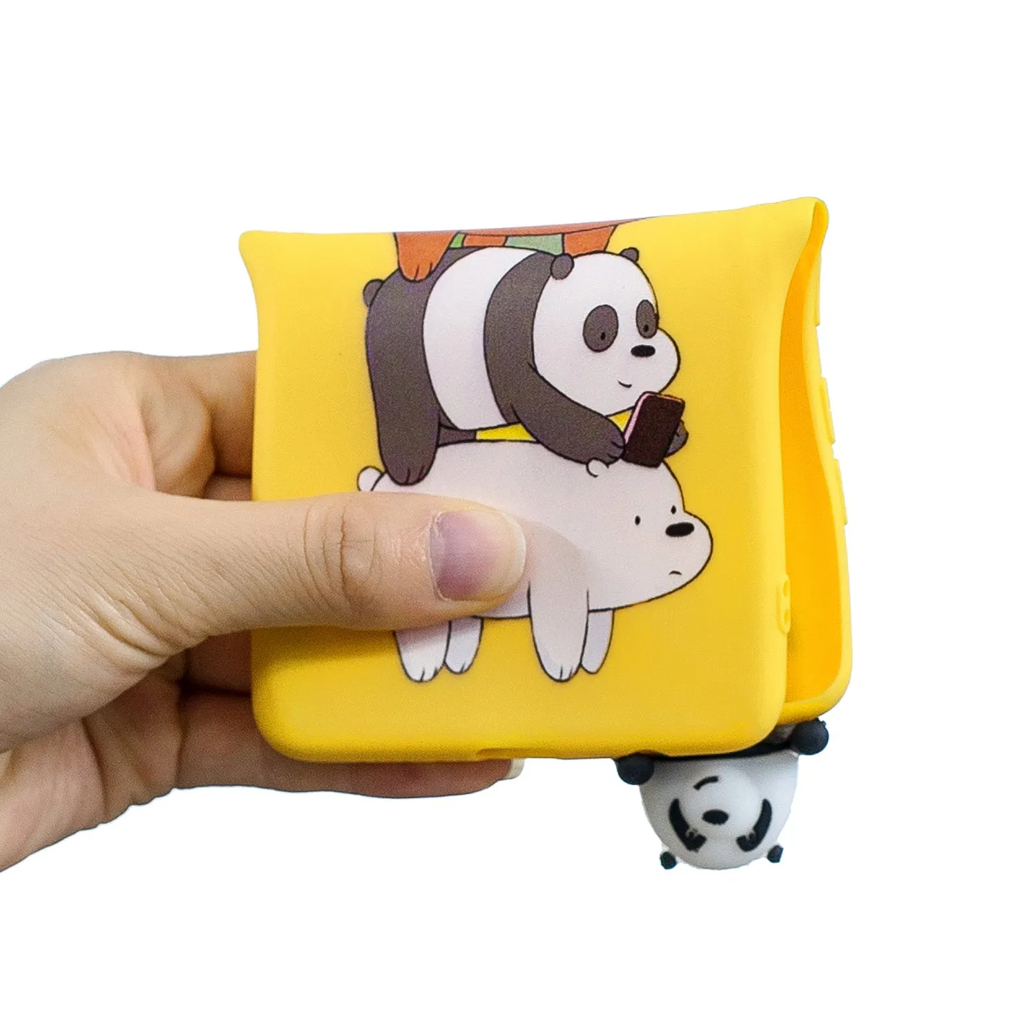 For Huawei Nova 3I 3D Cartoon Lovely Coloured Painted Soft TPU Back Cover Non-slip Shockproof Full Protective Case Striped bear
