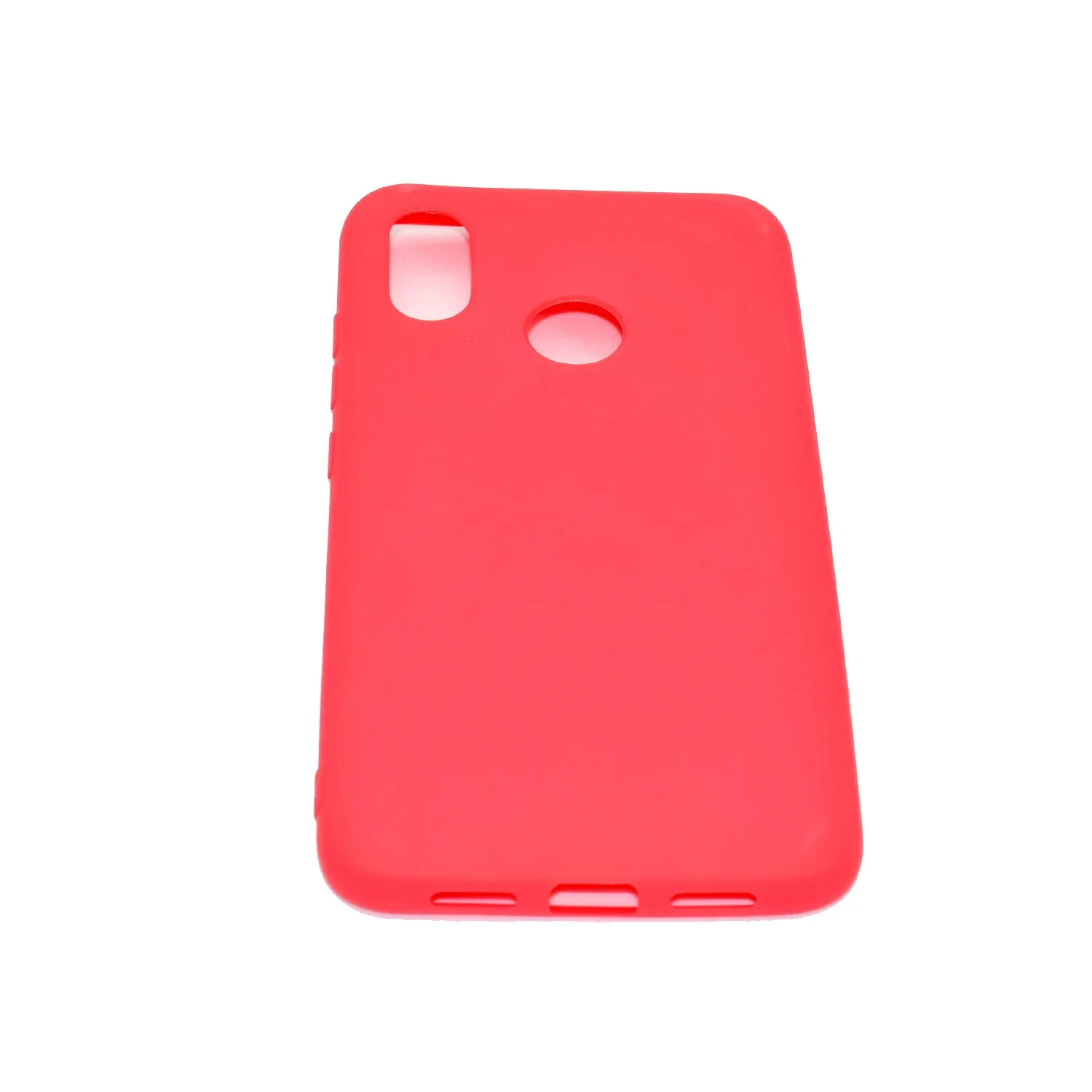 For HUAWEI Y6 2019 Lovely Candy Color Matte TPU Anti-scratch Non-slip Protective Cover Back Case white