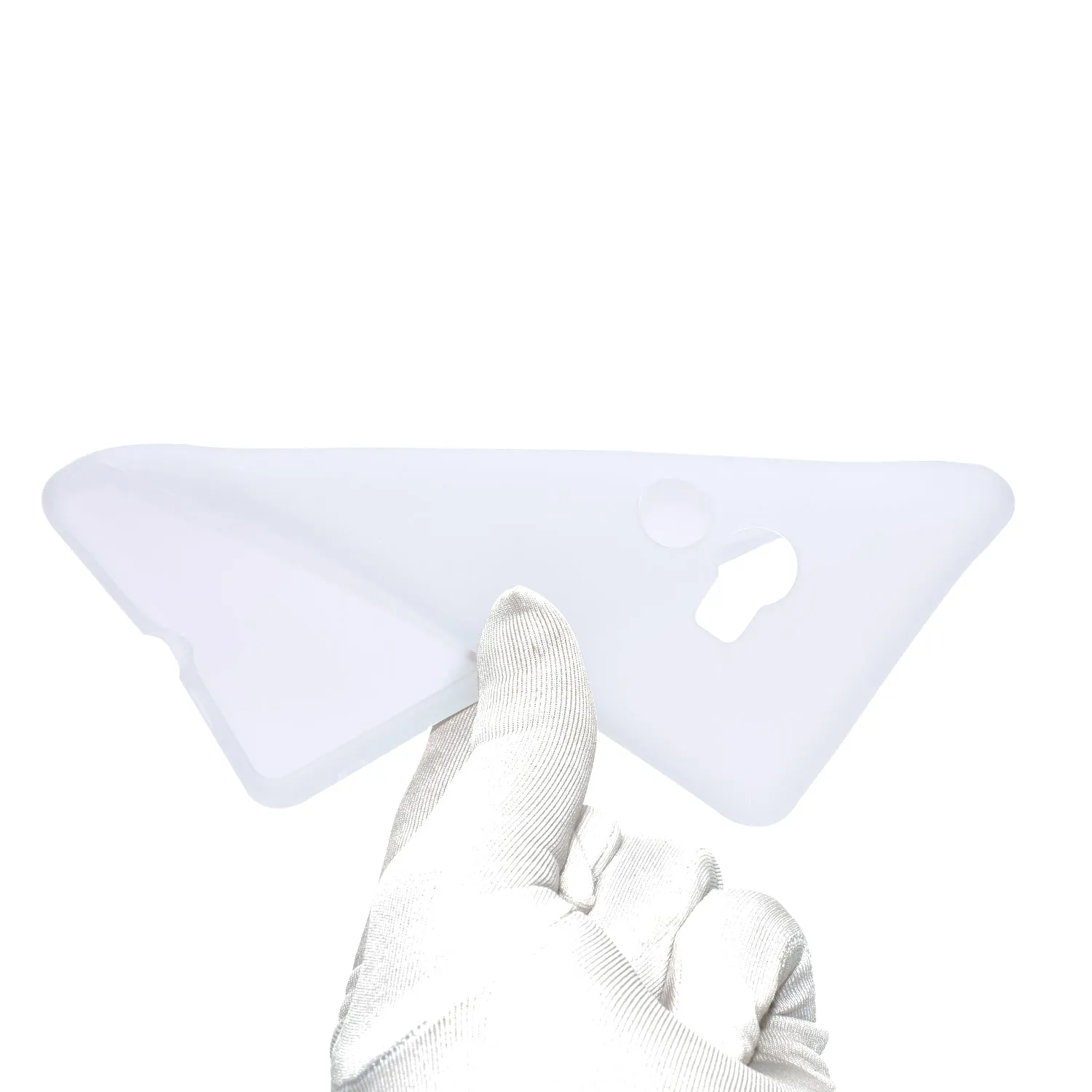 For HUAWEI Y6 2019 Lovely Candy Color Matte TPU Anti-scratch Non-slip Protective Cover Back Case white