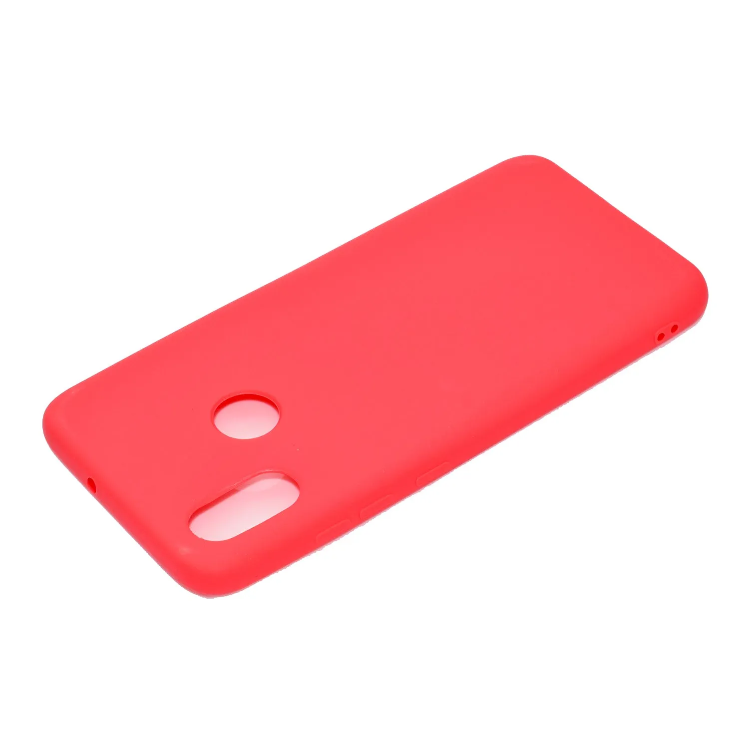 For HUAWEI Y6 2019 Lovely Candy Color Matte TPU Anti-scratch Non-slip Protective Cover Back Case white