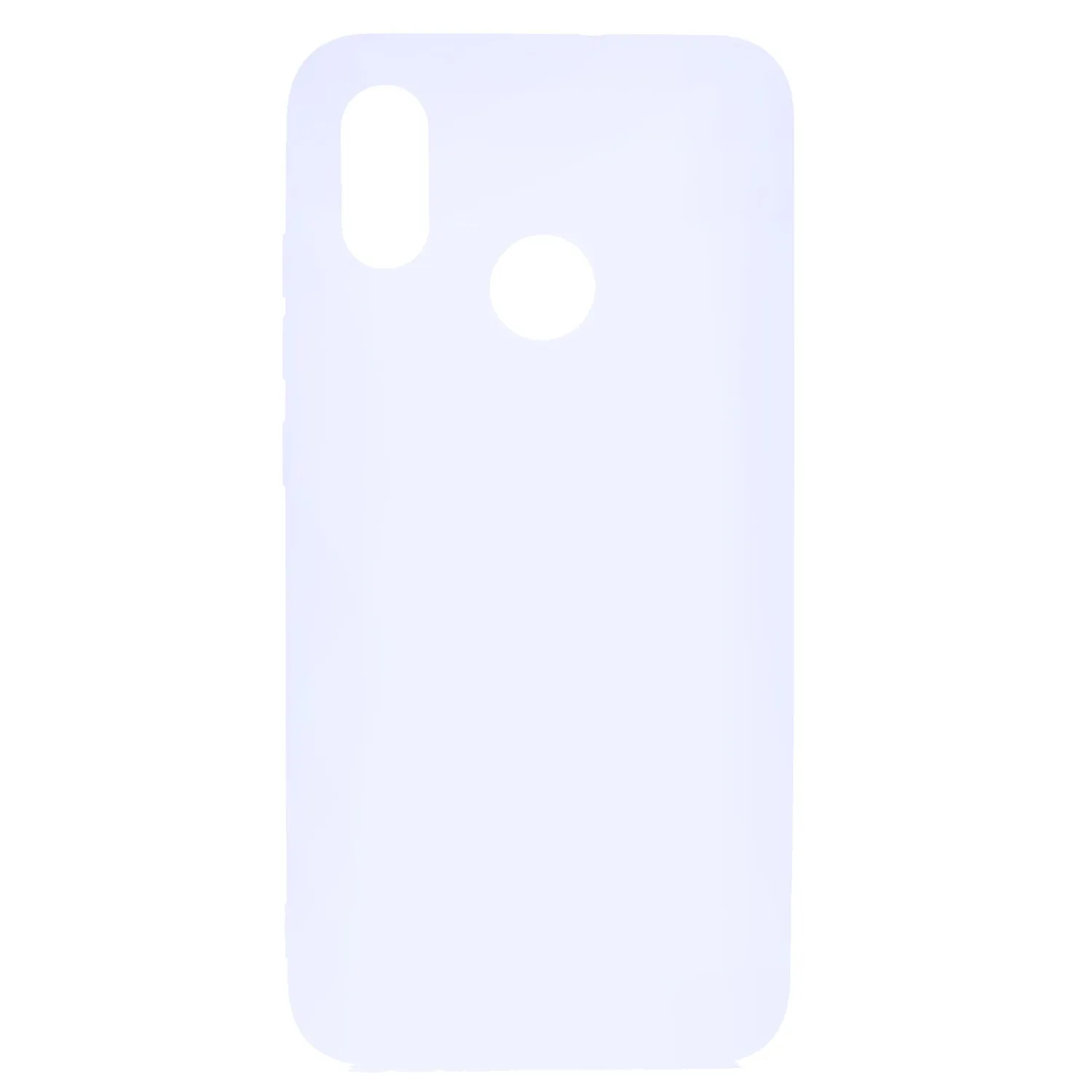 For HUAWEI Y6 2019 Lovely Candy Color Matte TPU Anti-scratch Non-slip Protective Cover Back Case white