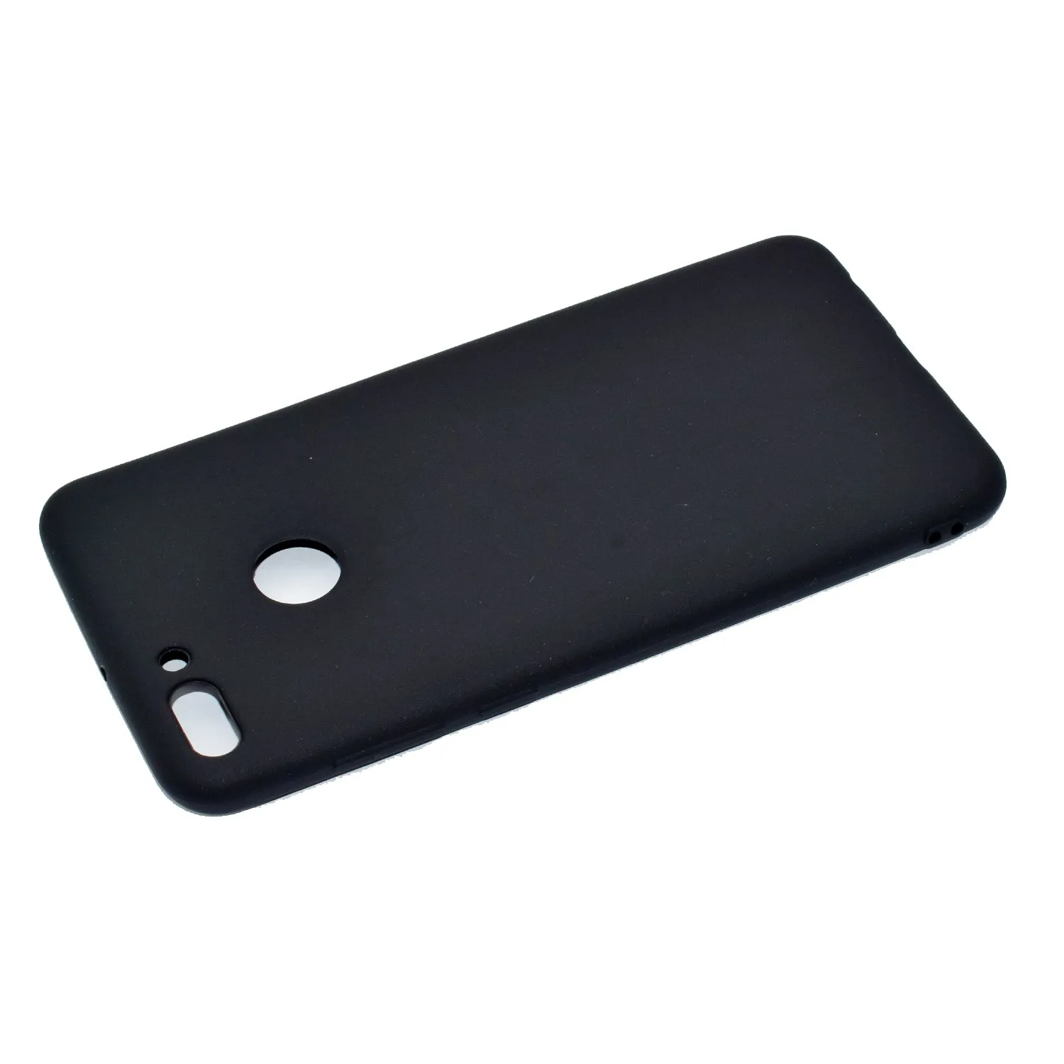 for HUAWEI Y9 2018 Lovely Candy Color Matte TPU Anti-scratch Non-slip Protective Cover Back Case black