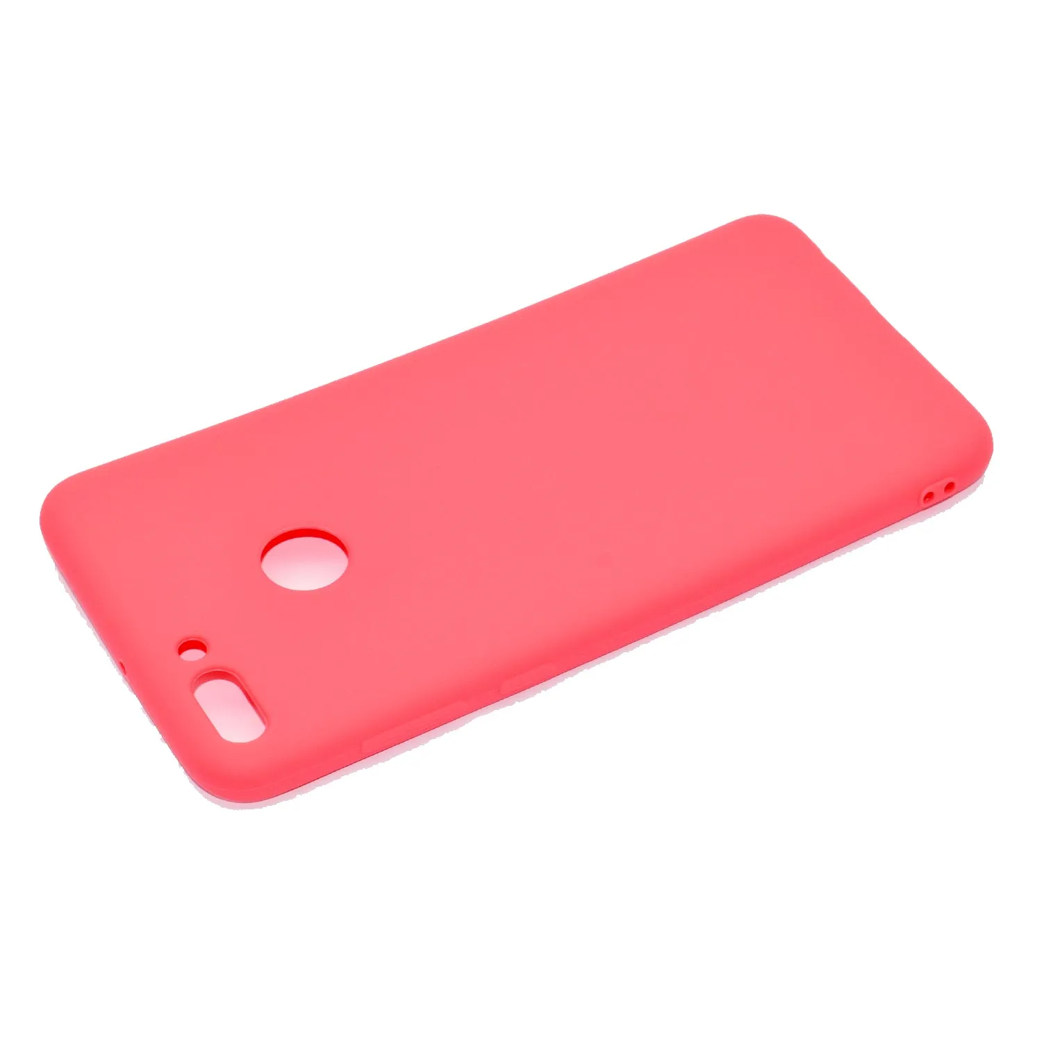for HUAWEI Y9 2018 Lovely Candy Color Matte TPU Anti-scratch Non-slip Protective Cover Back Case yellow