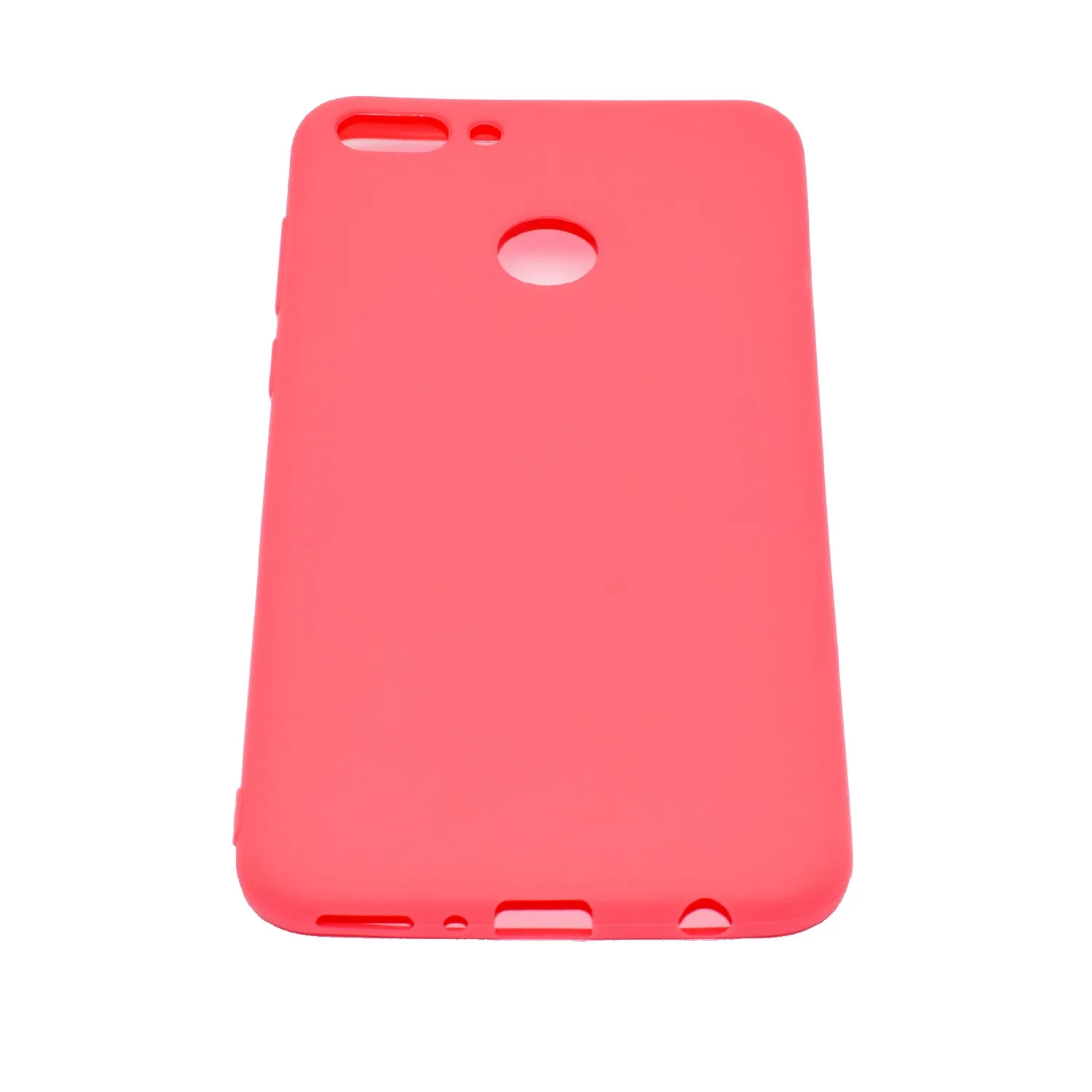 for HUAWEI Y9 2018 Lovely Candy Color Matte TPU Anti-scratch Non-slip Protective Cover Back Case yellow