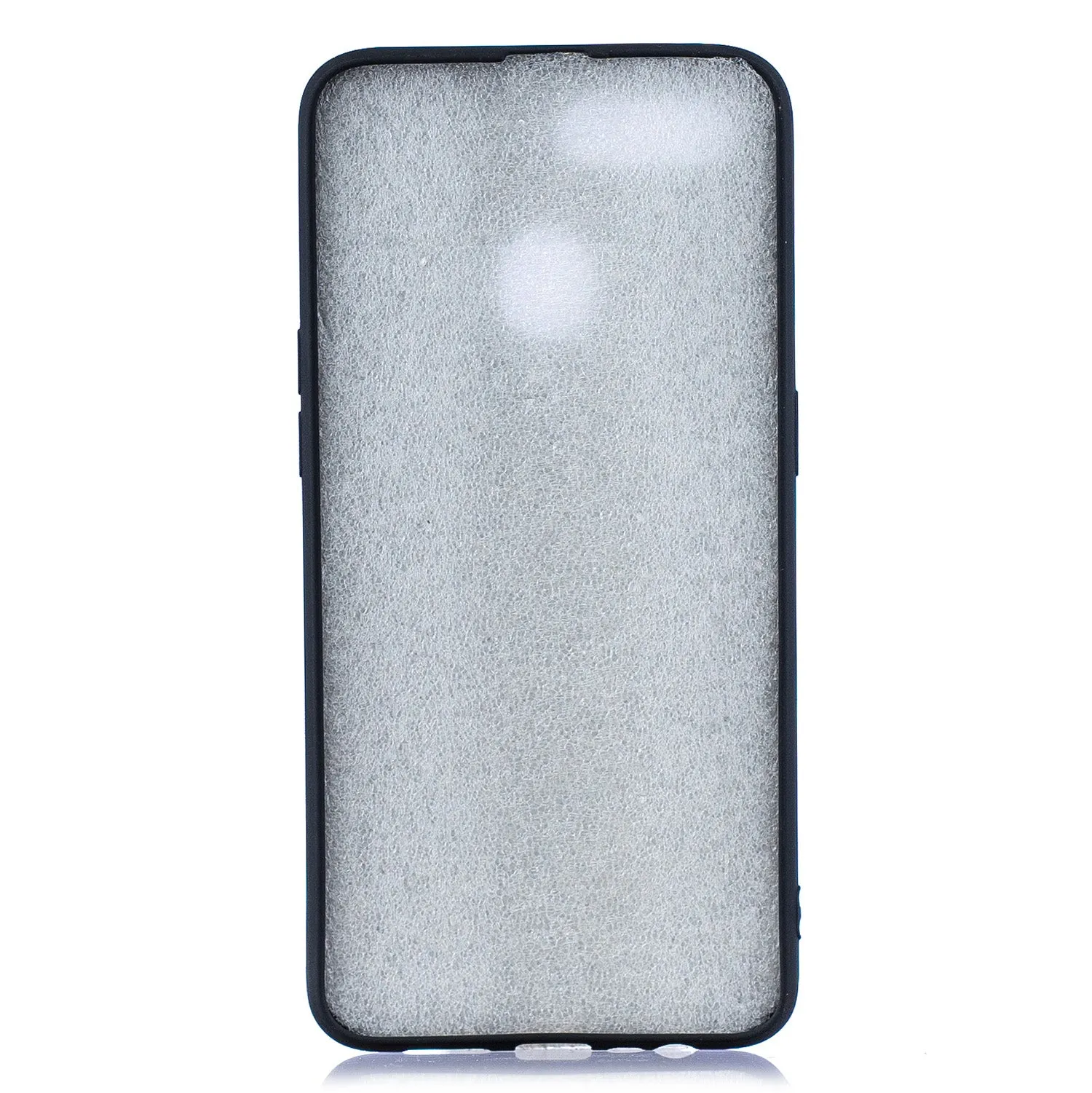 For OPPO A7 Cartoon Lovely Coloured Painted Soft TPU Back Cover Non-slip Shockproof Full Protective Case with Lanyard white
