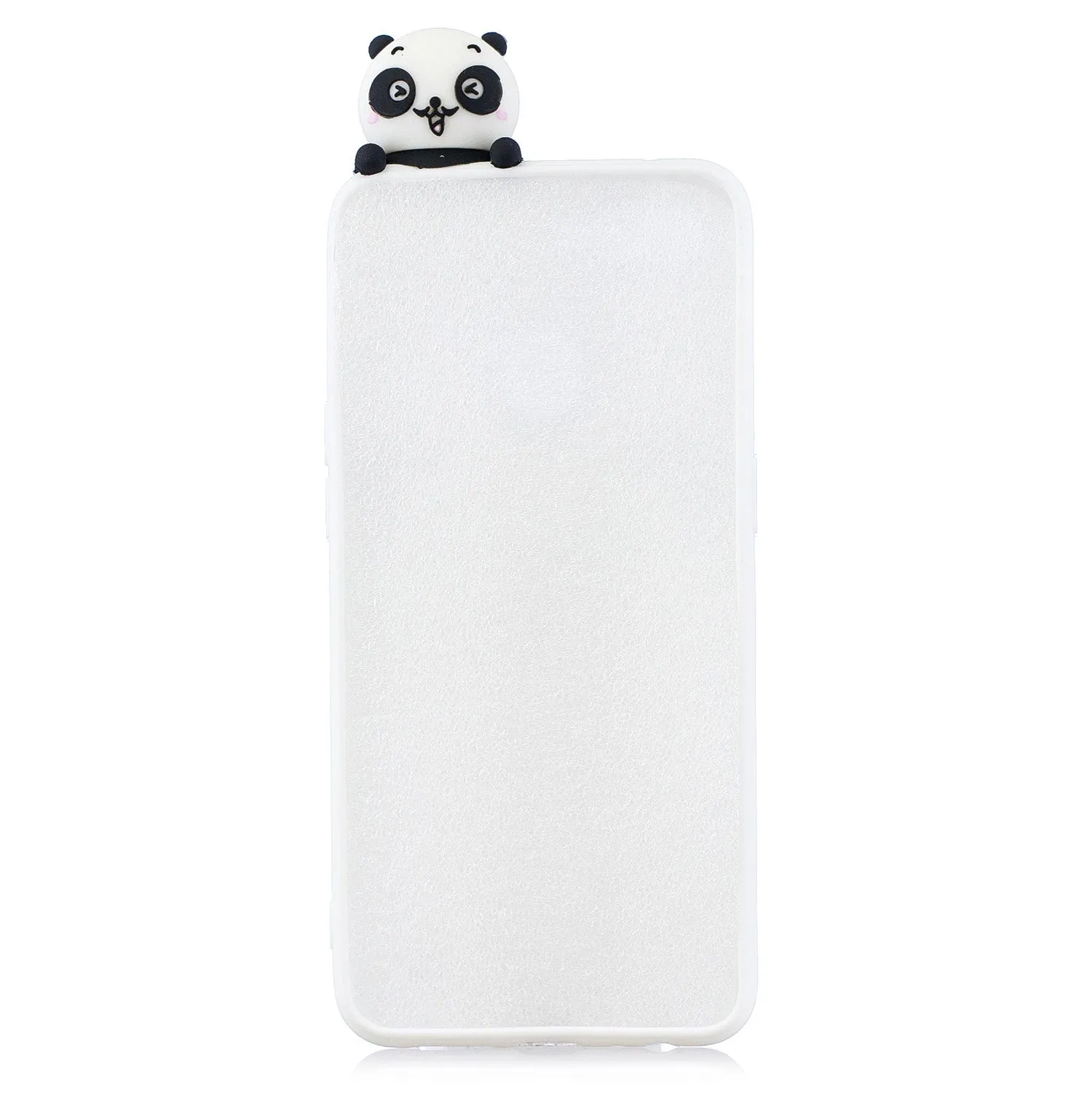 For OPPO F9/F9 PRO 3D Cute Coloured Painted Animal TPU Anti-scratch Non-slip Protective Cover Back Case Smiley panda