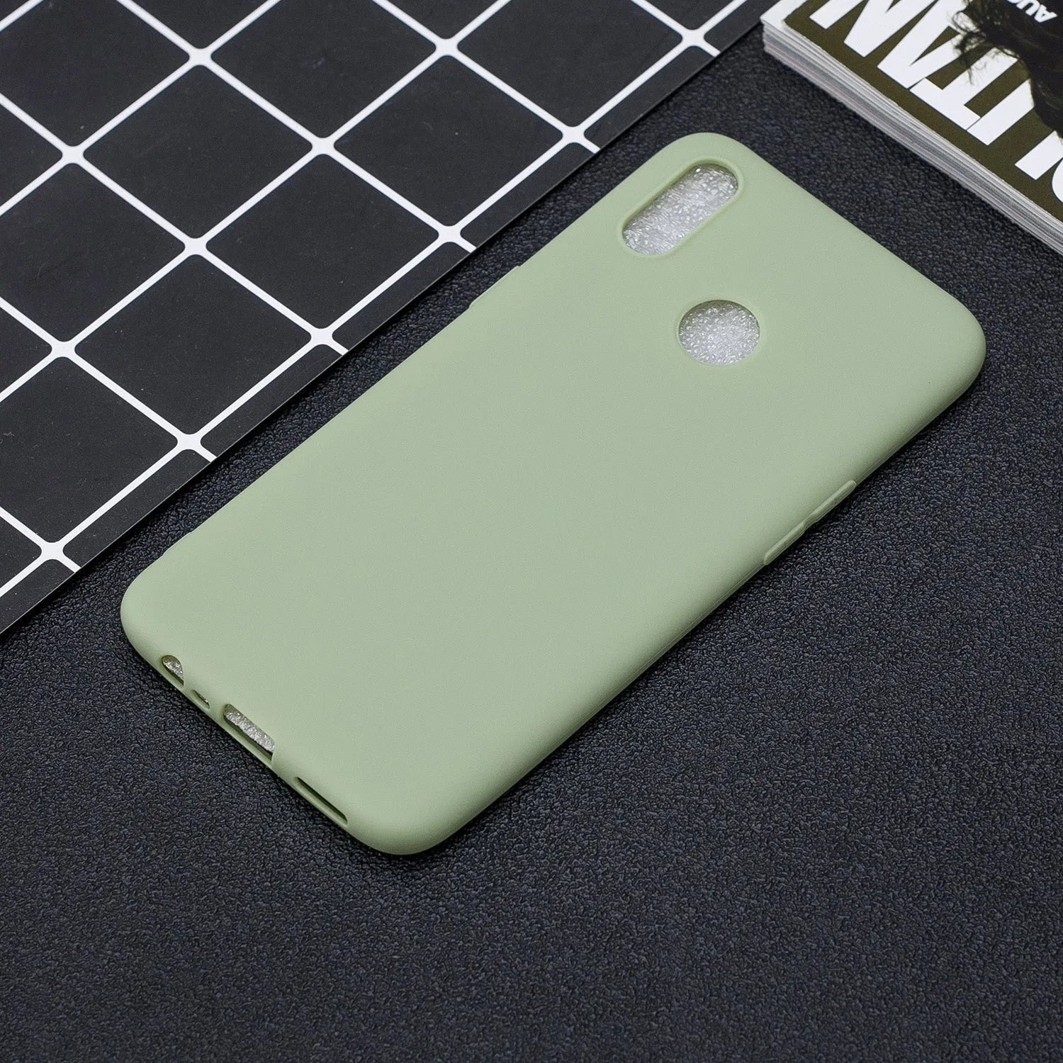 For OPPO Realme 3 Lovely Candy Color Matte TPU Anti-scratch Non-slip Protective Cover Back Case 10