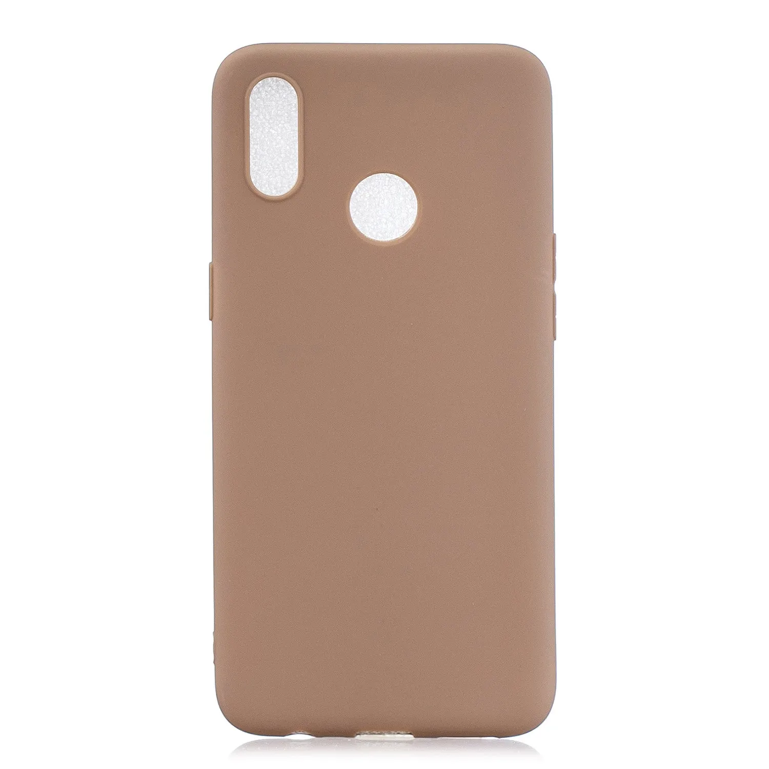 For OPPO Realme 3 Lovely Candy Color Matte TPU Anti-scratch Non-slip Protective Cover Back Case 10