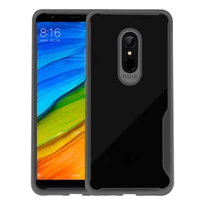 For Redmi 5 Ultra Slim Translucent Back Cover Non-slip Shockproof TPU Full Protective Case  Transparent gray