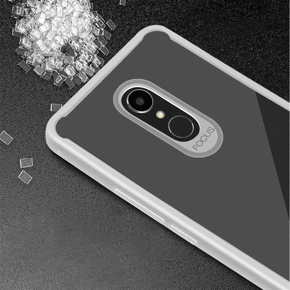 For Redmi 5 Ultra Slim Translucent Back Cover Non-slip Shockproof TPU Full Protective Case  Transparent gray