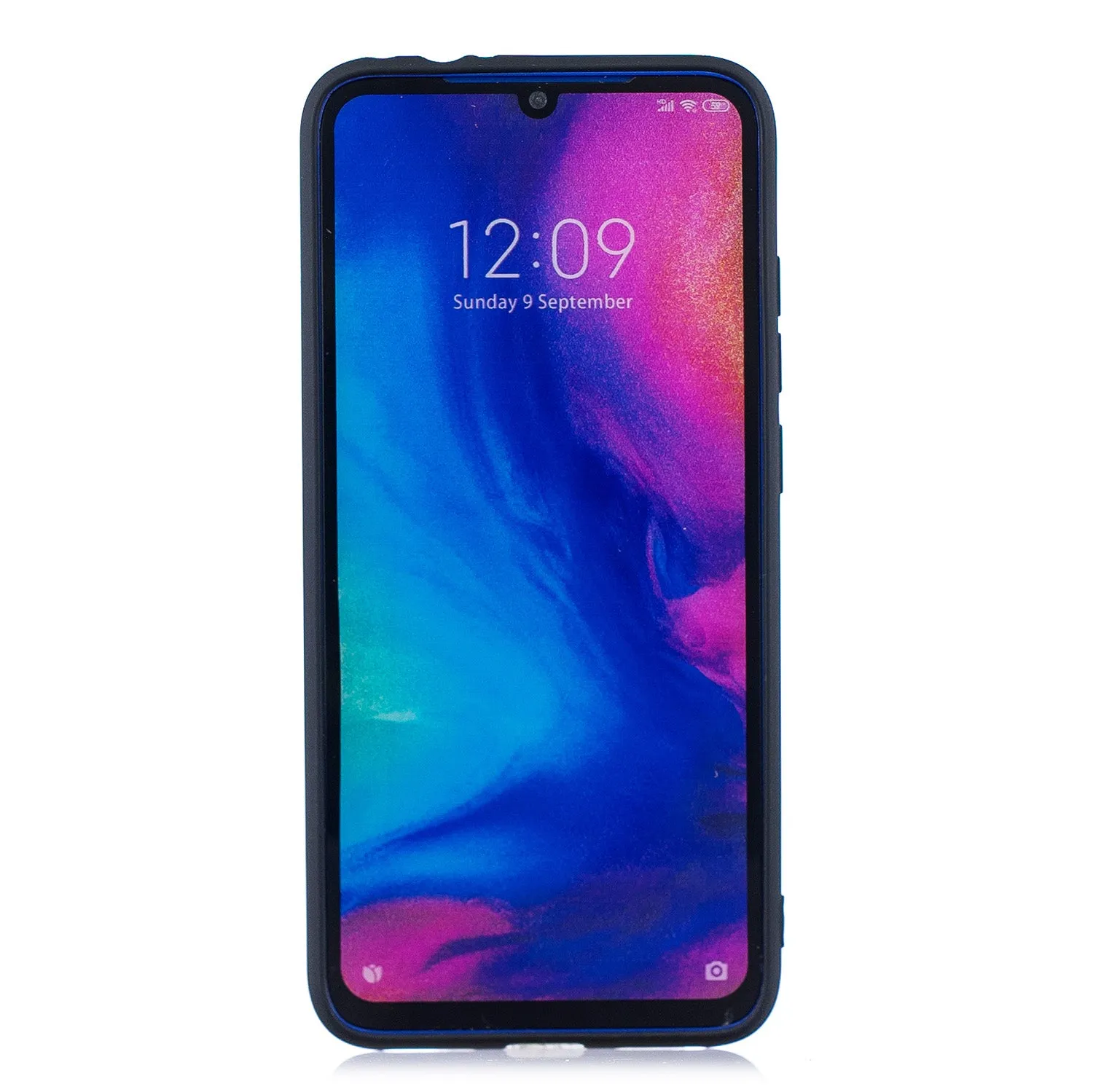 For Redmi note 7 Lovely Candy Color Matte TPU Anti-scratch Non-slip Protective Cover Back Case black