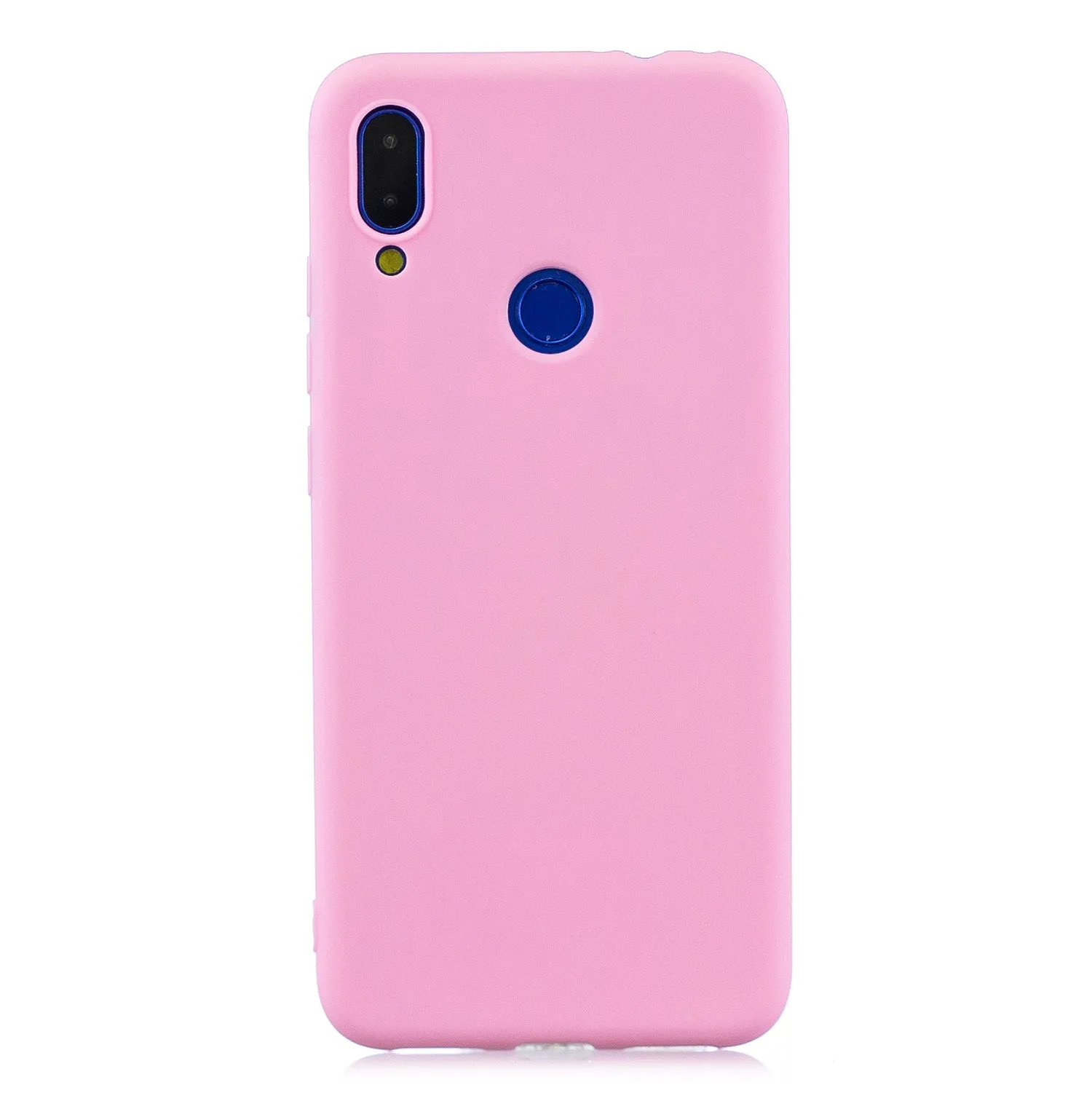 For Redmi note 7 Lovely Candy Color Matte TPU Anti-scratch Non-slip Protective Cover Back Case black