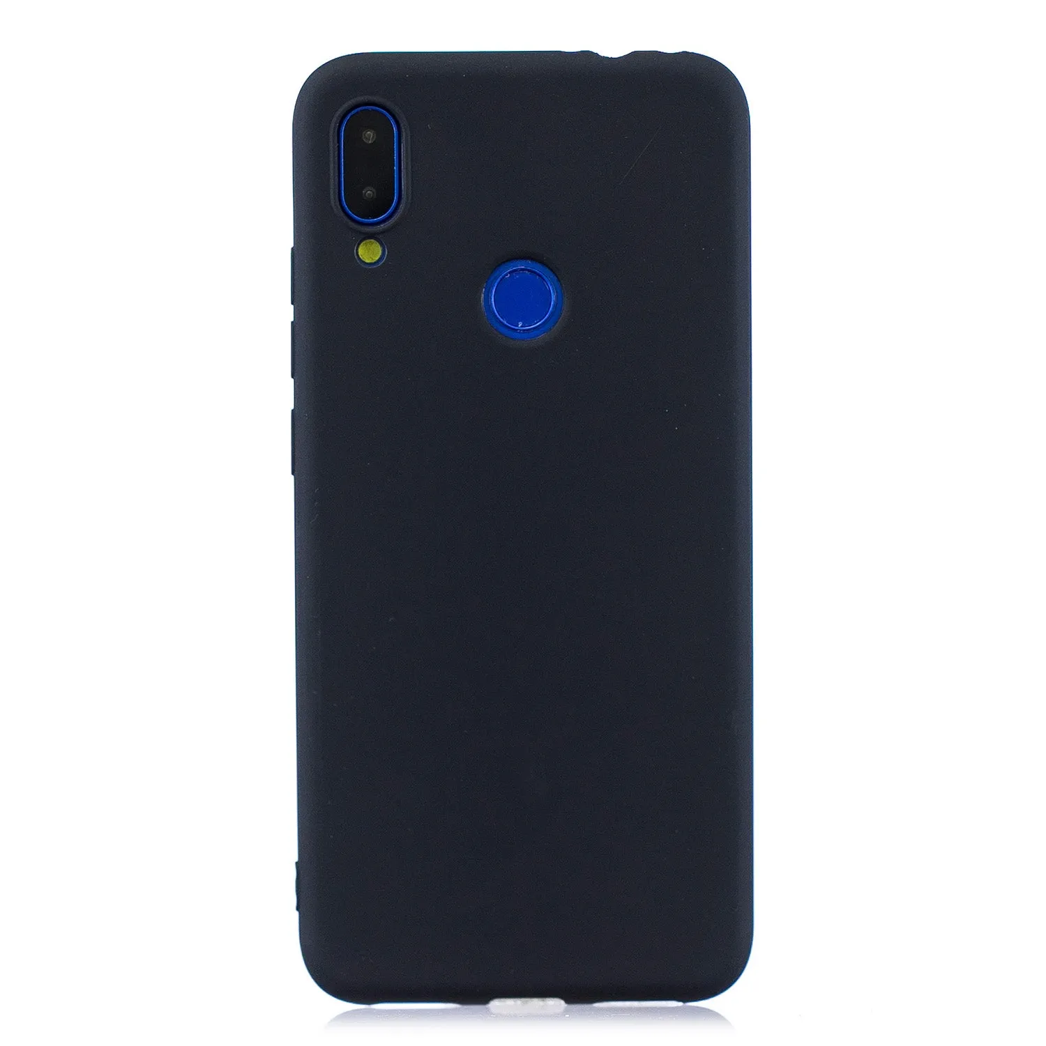 For Redmi note 7 Lovely Candy Color Matte TPU Anti-scratch Non-slip Protective Cover Back Case black