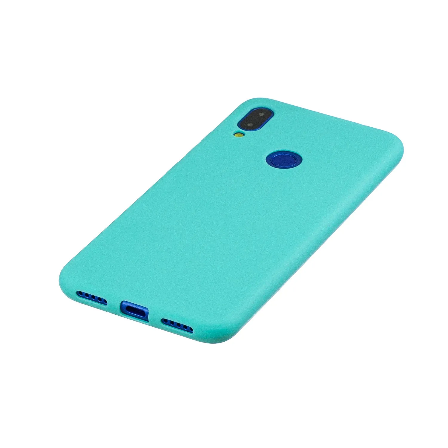 For Redmi note 7 Lovely Candy Color Matte TPU Anti-scratch Non-slip Protective Cover Back Case Light blue