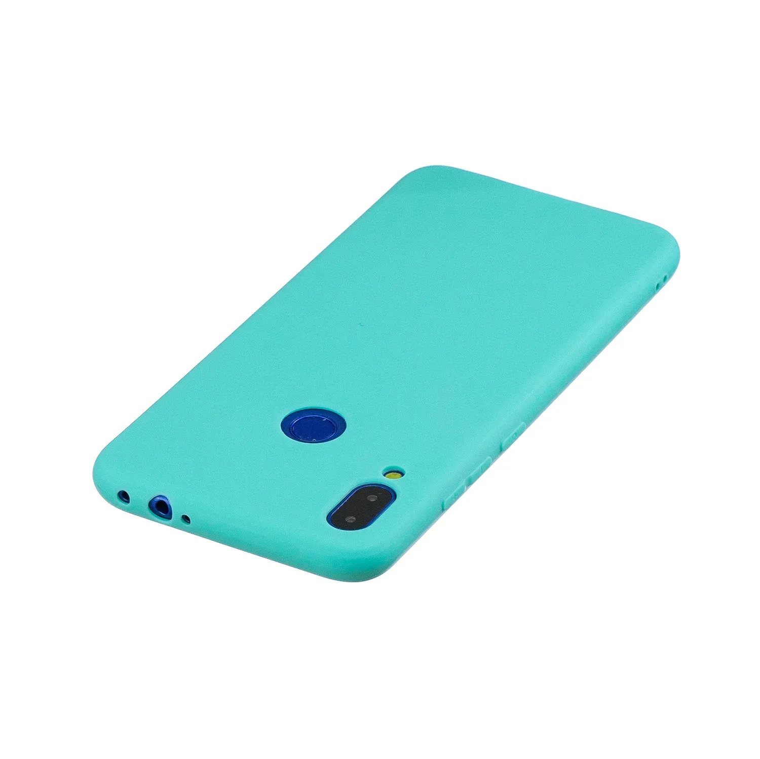For Redmi note 7 Lovely Candy Color Matte TPU Anti-scratch Non-slip Protective Cover Back Case Light blue