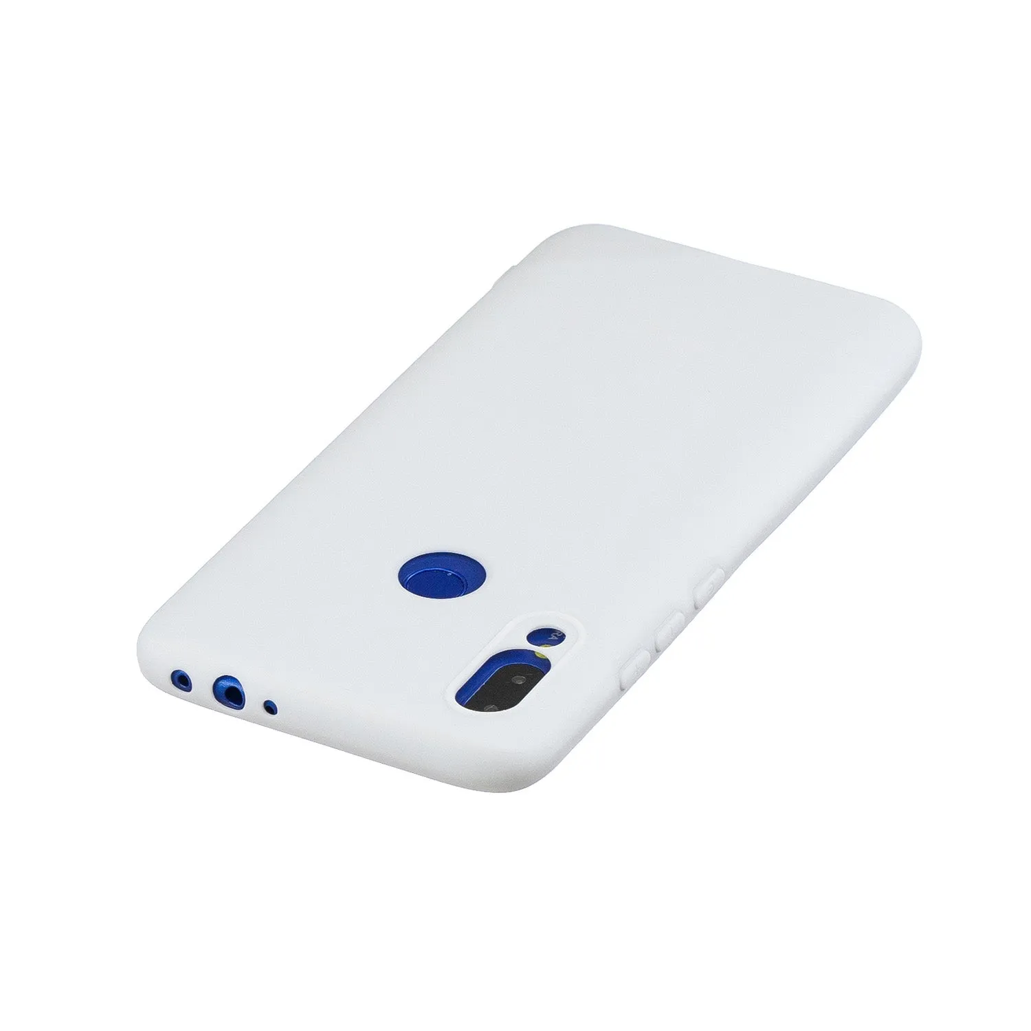 For Redmi note 7 Lovely Candy Color Matte TPU Anti-scratch Non-slip Protective Cover Back Case white