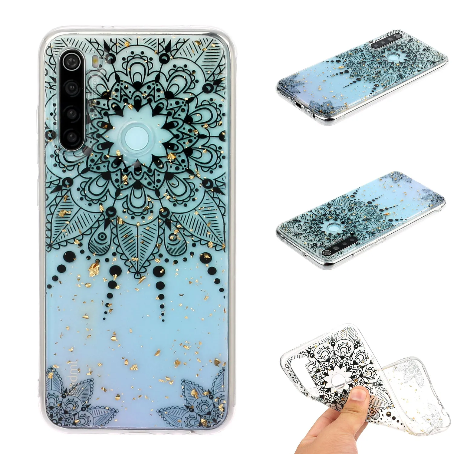 For Redmi Note 8 / Redmi Note 8 Pro Cellphone Cover Beautiful Painted Pattern Comfortable Wear TPU Phone Shell 5