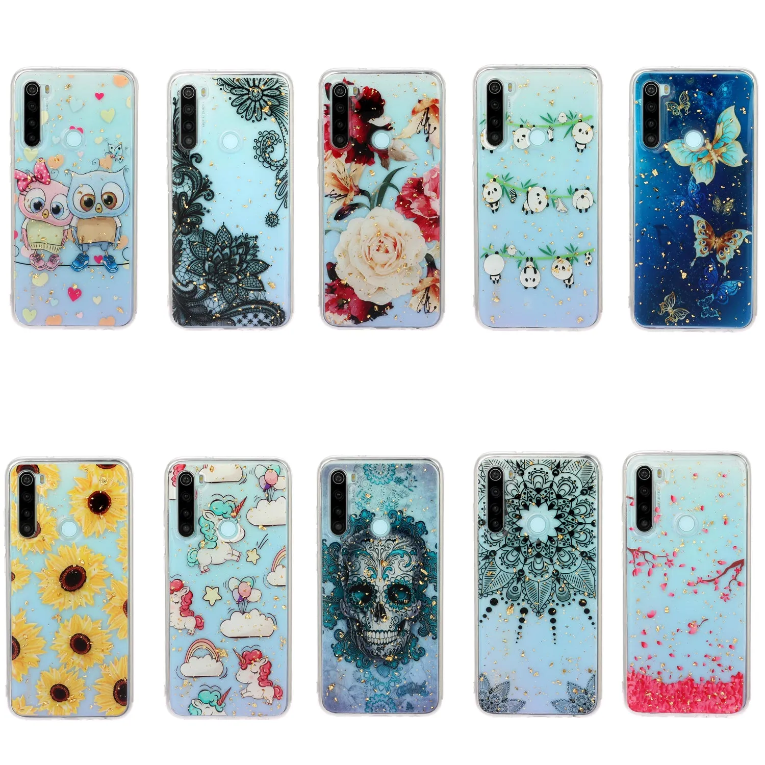 For Redmi Note 8 / Redmi Note 8 Pro Cellphone Cover Beautiful Painted Pattern Comfortable Wear TPU Phone Shell 5