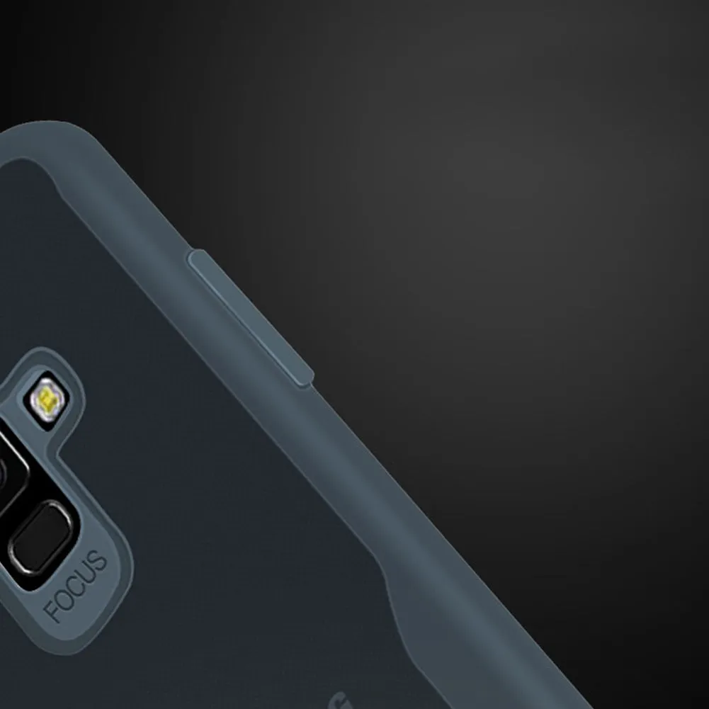 For Samsung A6 2018 Eurasia Edition Ultra Slim Translucent Back Cover Non-slip Shockproof TPU Full Protective Case  Transparent gray