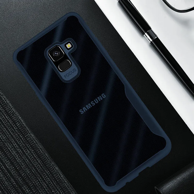 For Samsung A6 2018 Eurasia Edition Ultra Slim Translucent Back Cover Non-slip Shockproof TPU Full Protective Case  Transparent White