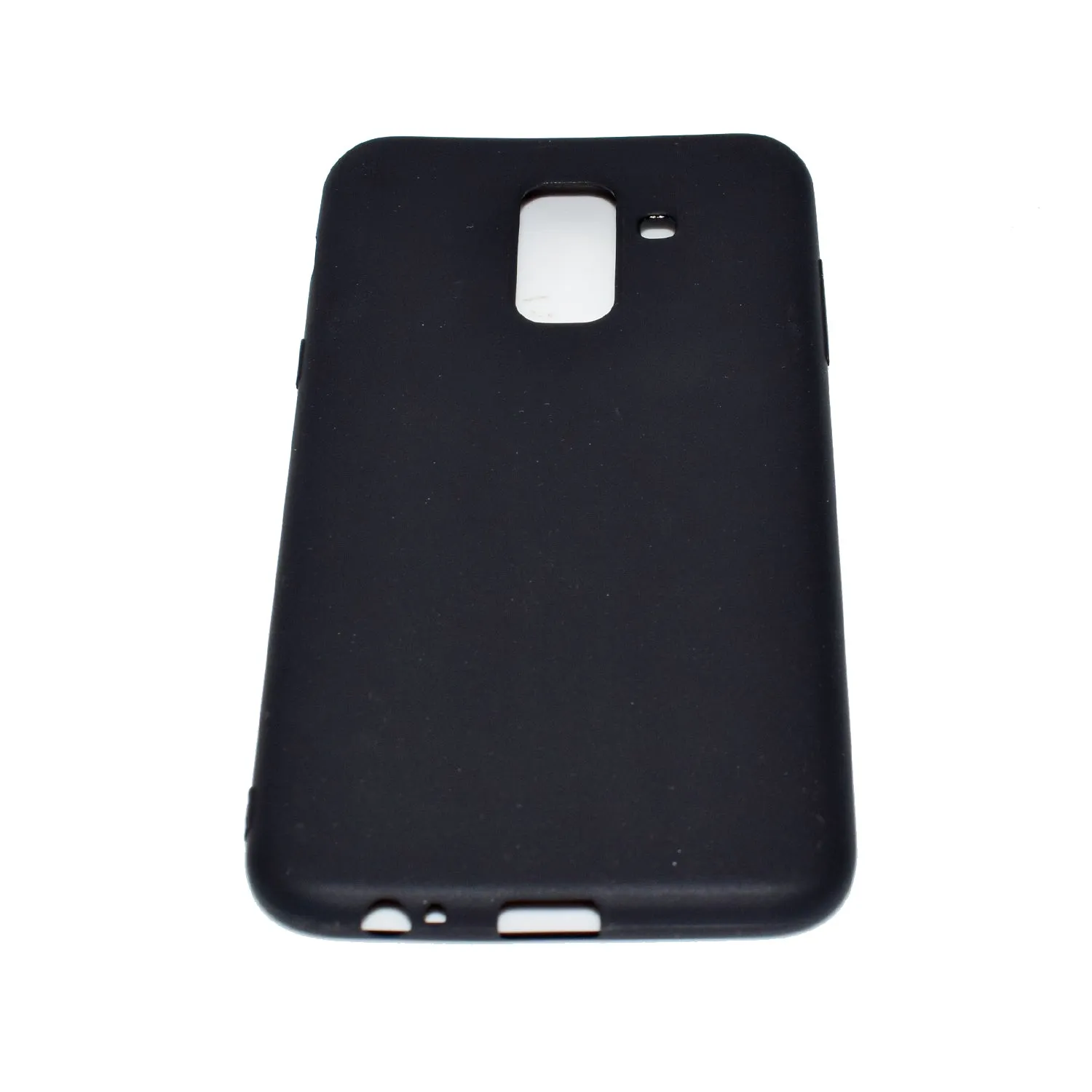 for Samsung A6 plus 2018 Lovely Candy Color Matte TPU Anti-scratch Non-slip Protective Cover Back Case black