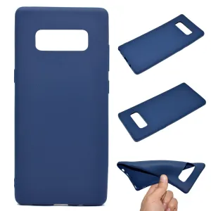 for Samsung NOTE 8 Cute Candy Color Matte TPU Anti-scratch Non-slip Protective Cover Back Case Navy