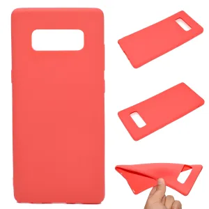 for Samsung NOTE 8 Cute Candy Color Matte TPU Anti-scratch Non-slip Protective Cover Back Case red
