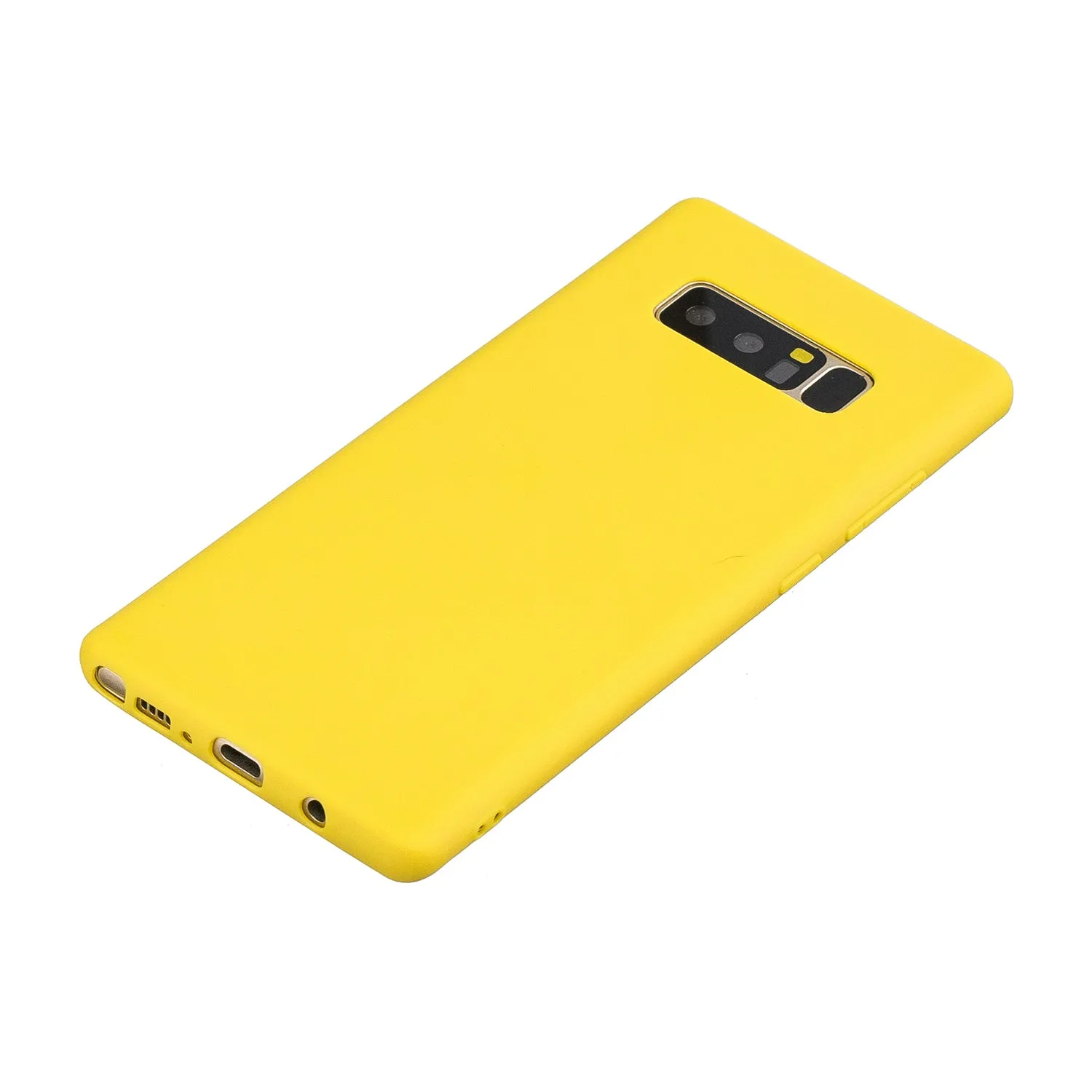 for Samsung NOTE 8 Cute Candy Color Matte TPU Anti-scratch Non-slip Protective Cover Back Case yellow