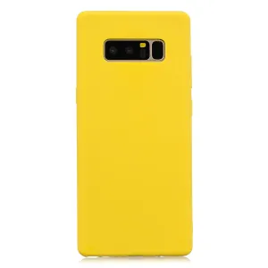for Samsung NOTE 8 Cute Candy Color Matte TPU Anti-scratch Non-slip Protective Cover Back Case yellow