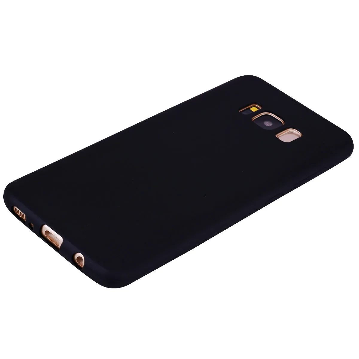 for Samsung S8 plus Lovely Candy Color Matte TPU Anti-scratch Non-slip Protective Cover Back Case black