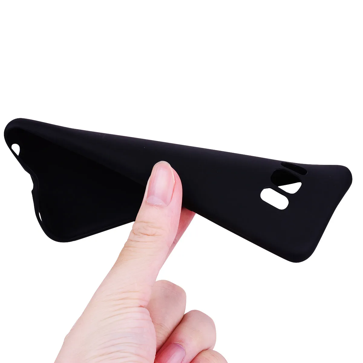 for Samsung S8 plus Lovely Candy Color Matte TPU Anti-scratch Non-slip Protective Cover Back Case black
