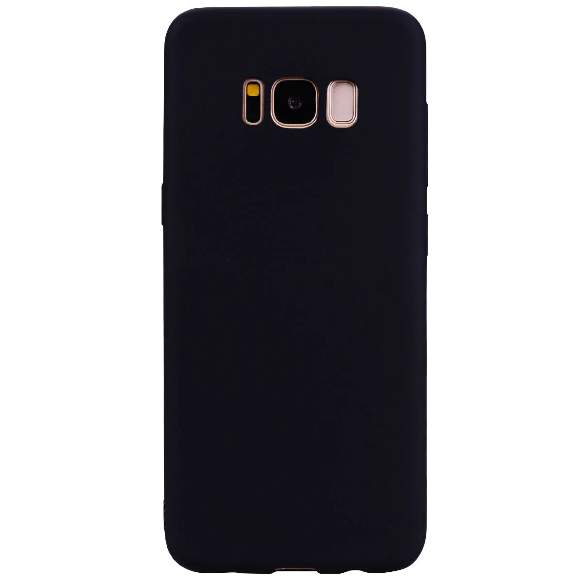 for Samsung S8 plus Lovely Candy Color Matte TPU Anti-scratch Non-slip Protective Cover Back Case black