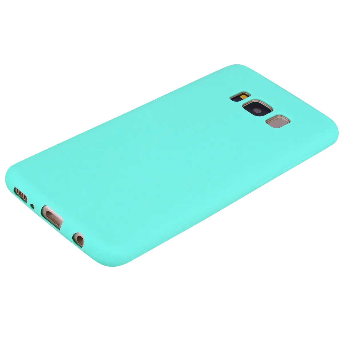 for Samsung S8 plus Lovely Candy Color Matte TPU Anti-scratch Non-slip Protective Cover Back Case Light blue