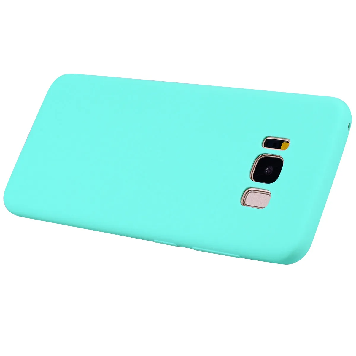 for Samsung S8 plus Lovely Candy Color Matte TPU Anti-scratch Non-slip Protective Cover Back Case Light blue