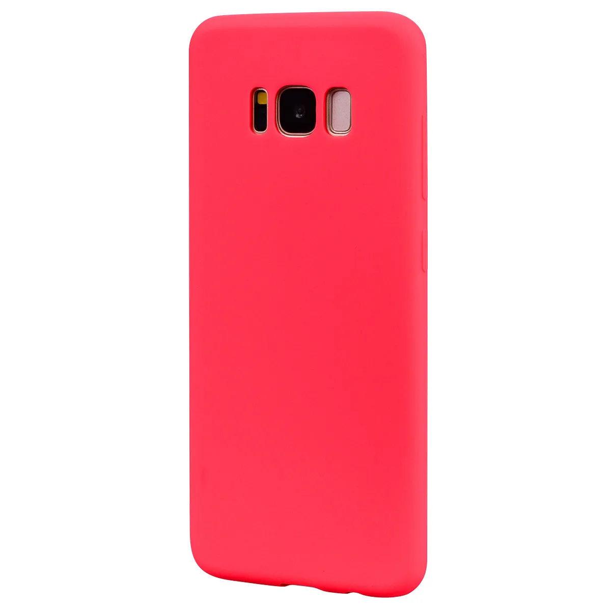 for Samsung S8 plus Lovely Candy Color Matte TPU Anti-scratch Non-slip Protective Cover Back Case red