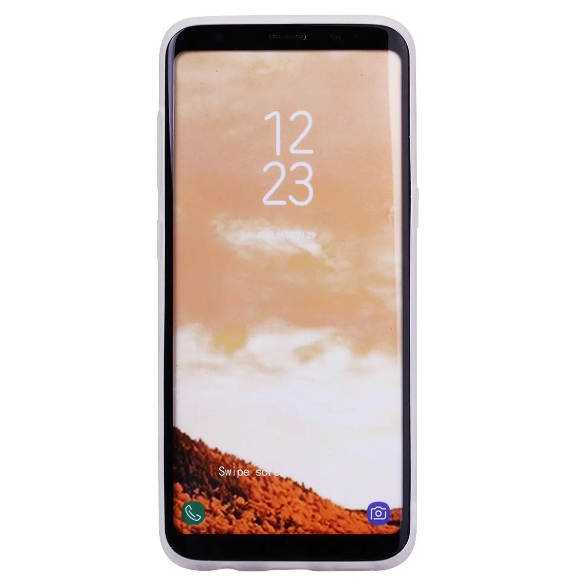 for Samsung S8 plus Lovely Candy Color Matte TPU Anti-scratch Non-slip Protective Cover Back Case white