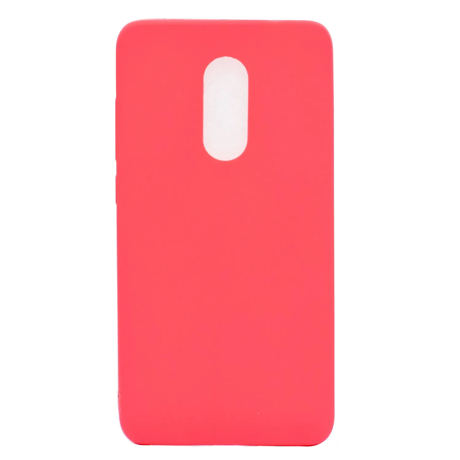 for XIAOMI Redmi NOTE 4X/NOTE 4 Lovely Candy Color Matte TPU Anti-scratch Non-slip Protective Cover Back Case dark pink