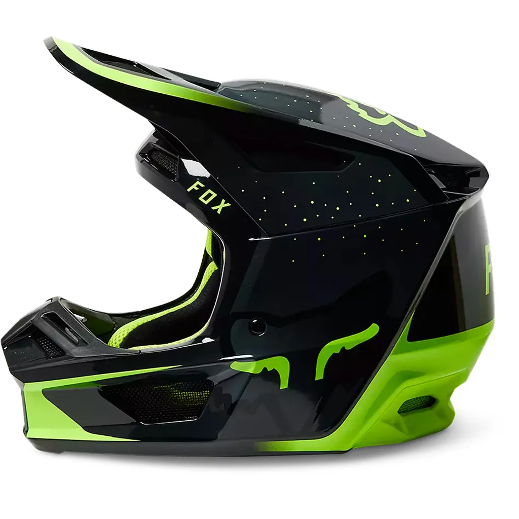 Fox - 2023 V2 Vizen Yellow Helmet