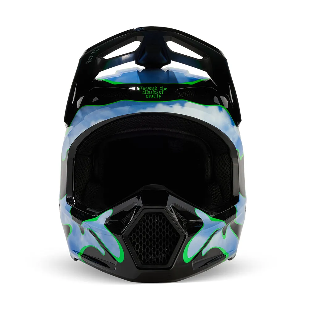 FOX V1 ATLAS HELMET MIPS CE [BLACK/GREEN]
