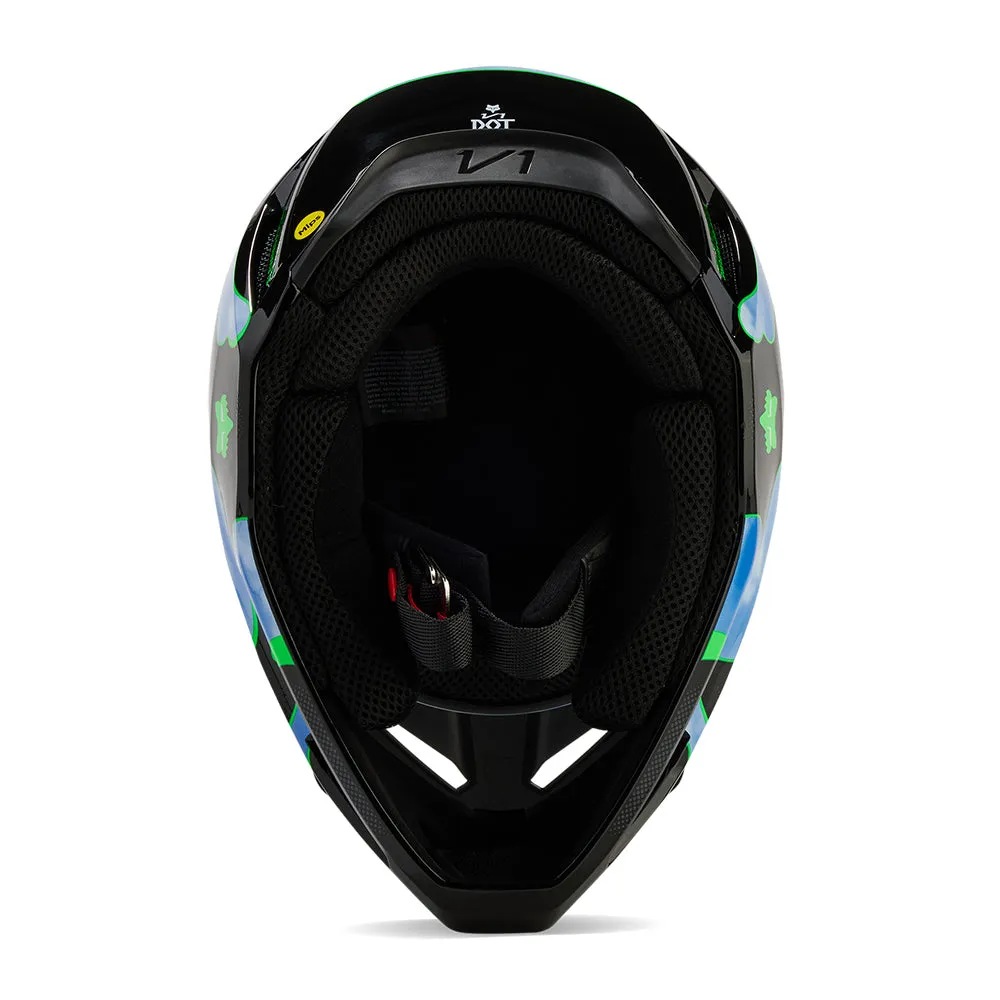 FOX V1 ATLAS HELMET MIPS CE [BLACK/GREEN]