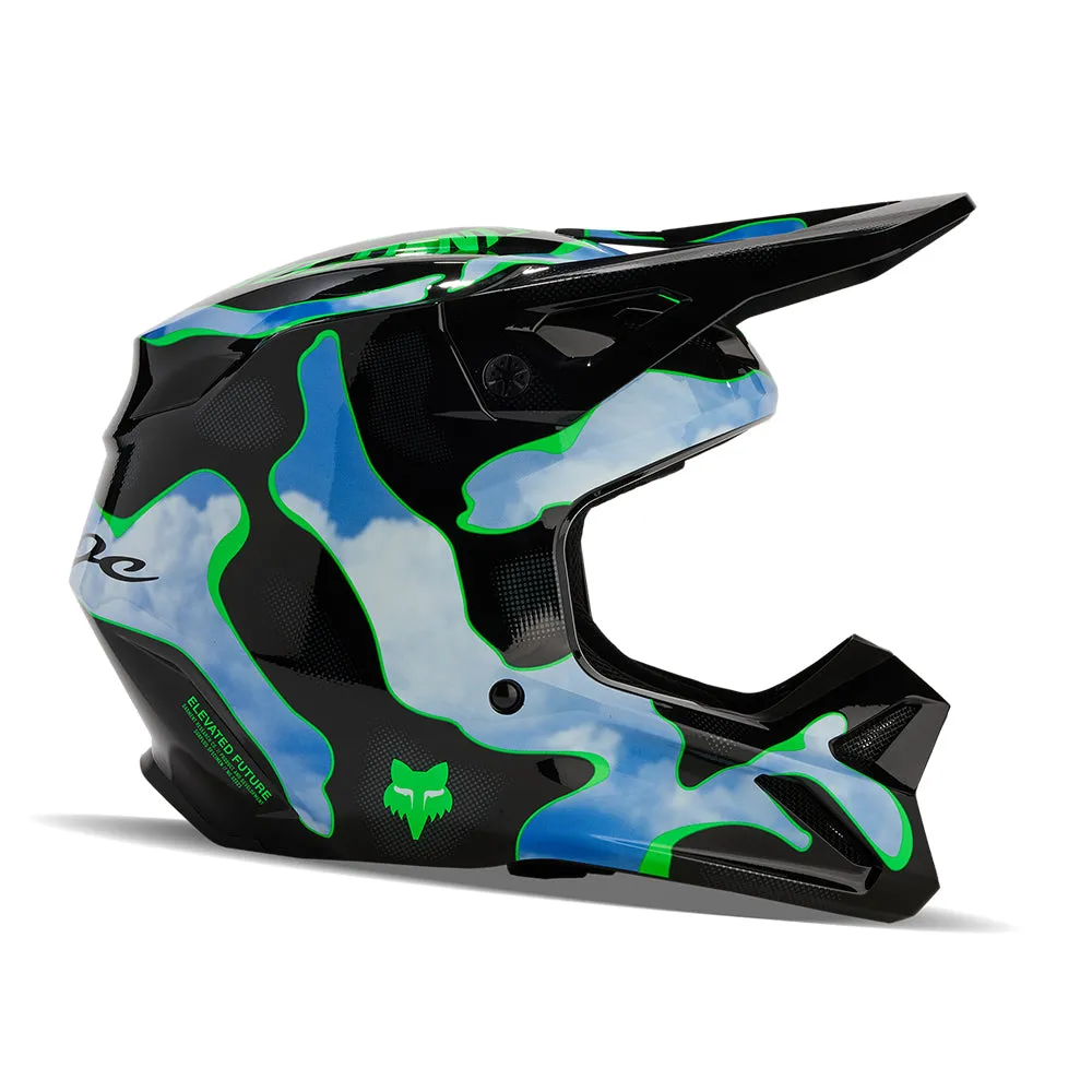 FOX V1 ATLAS HELMET MIPS CE [BLACK/GREEN]