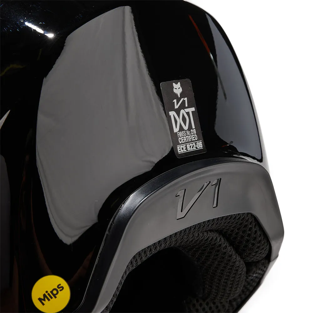 FOX V1 SOLID HELMET MIPS CE [BLACK]