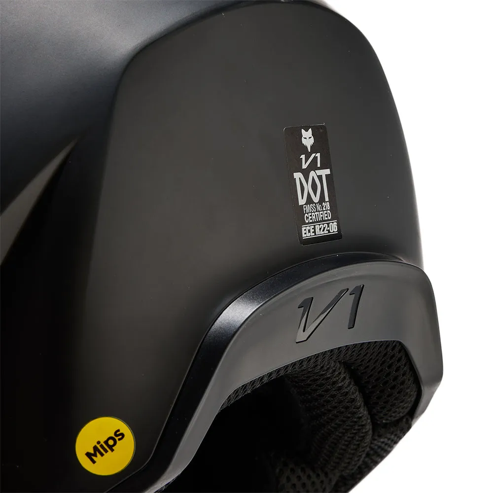FOX V1 SOLID HELMET MIPS CE [MATTE BLACK]